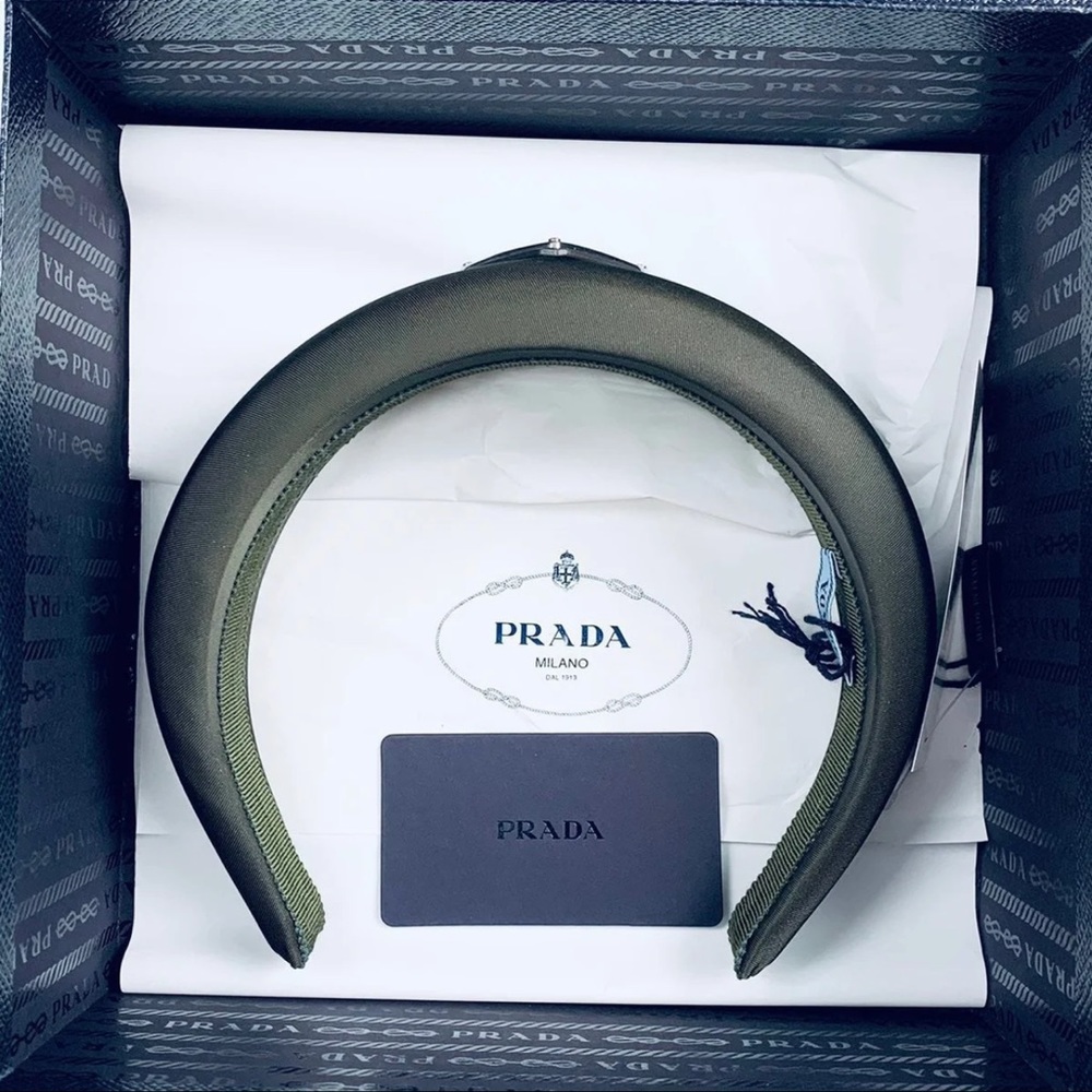 New AUTHENTIC PRADA nylon headband